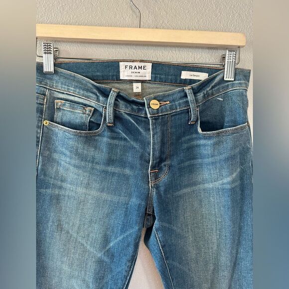 FRAME Le Garcon Denim Jeans Berkley Square Size 24 - Picture 5 of 11